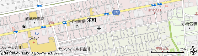 埼玉県吉川市栄町1431周辺の地図
