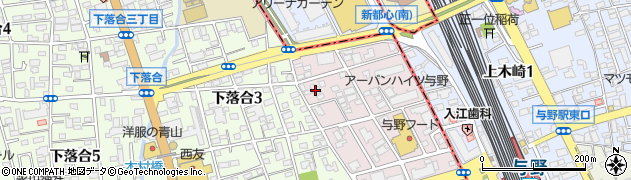 埼玉県さいたま市中央区下落合1016周辺の地図