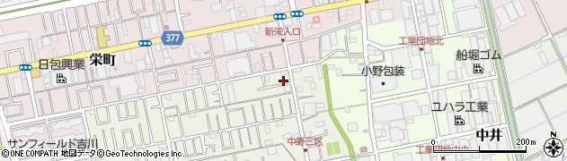 埼玉県吉川市中野242周辺の地図