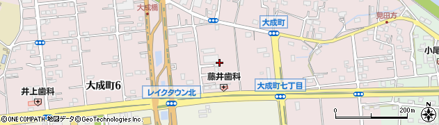埼玉県越谷市大成町7丁目周辺の地図