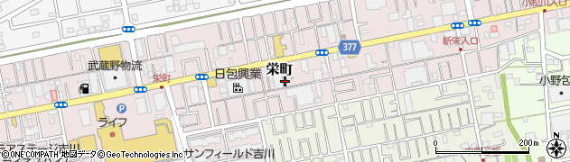 埼玉県吉川市栄町1432周辺の地図