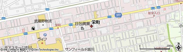 埼玉県吉川市栄町1427周辺の地図