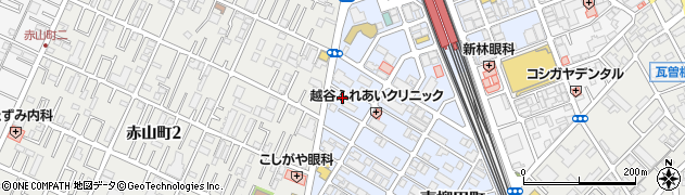 埼玉県越谷市赤山本町17周辺の地図