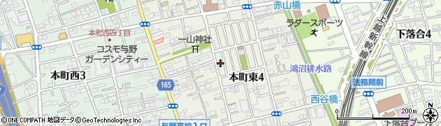 埼玉県さいたま市中央区本町東4丁目11周辺の地図