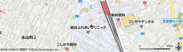 埼玉県越谷市赤山本町周辺の地図