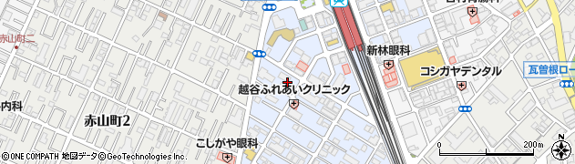埼玉県越谷市赤山本町19周辺の地図