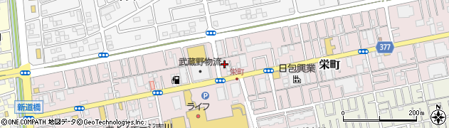 埼玉県吉川市栄町1377周辺の地図