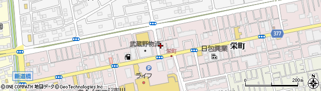 埼玉県吉川市栄町1376周辺の地図