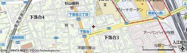 埼玉県さいたま市中央区下落合3丁目15周辺の地図