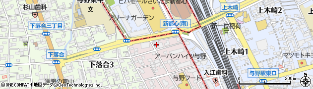 埼玉県さいたま市中央区下落合1002周辺の地図