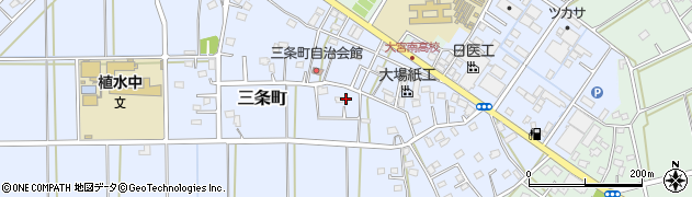 埼玉県さいたま市西区三条町268周辺の地図