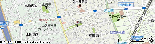 埼玉県さいたま市中央区本町東4丁目26周辺の地図