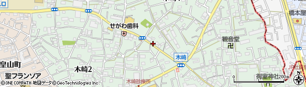 埼玉県さいたま市浦和区木崎周辺の地図