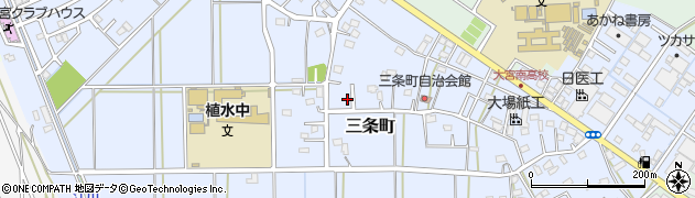 埼玉県さいたま市西区三条町241周辺の地図