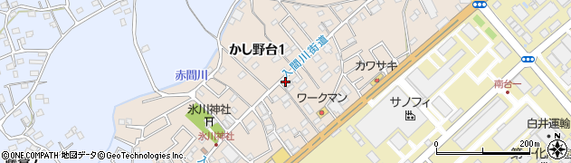 埼玉県川越市かし野台周辺の地図