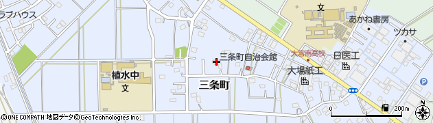 埼玉県さいたま市西区三条町240周辺の地図