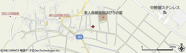 長野県伊那市西箕輪羽広周辺の地図