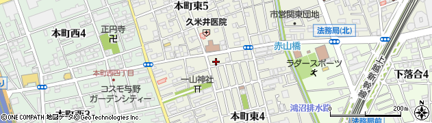 埼玉県さいたま市中央区本町東4丁目29-3周辺の地図