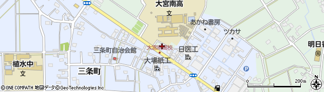 埼玉県さいたま市西区三条町44周辺の地図