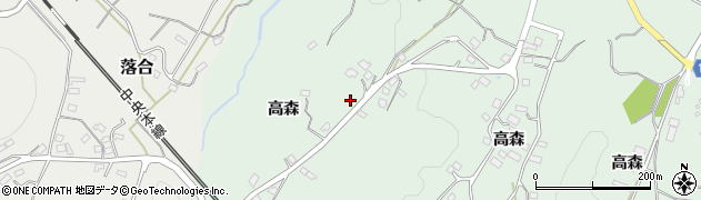 長野県富士見町（諏訪郡）境（高森）周辺の地図