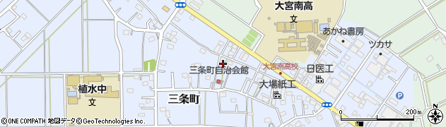 埼玉県さいたま市西区三条町225周辺の地図