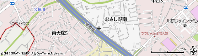 埼玉県川越市むさし野南24周辺の地図