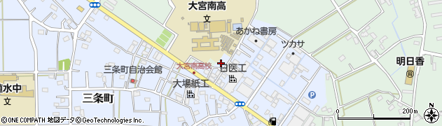 埼玉県さいたま市西区三条町40周辺の地図