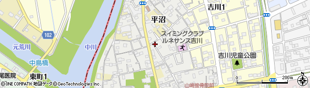 埼玉県吉川市吉川周辺の地図