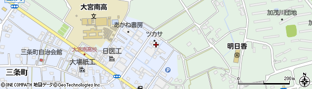 埼玉県さいたま市西区三条町17周辺の地図