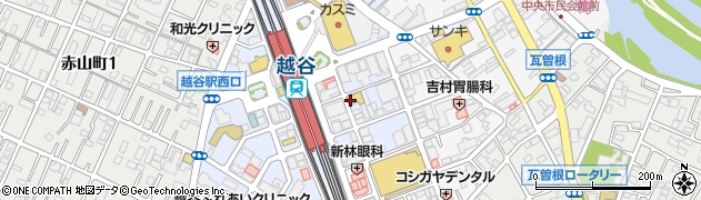 越谷駅前たんぽぽメンタルクリニック周辺の地図