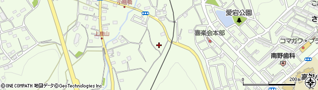 埼玉県日高市上鹿山393周辺の地図