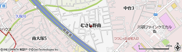 埼玉県川越市むさし野南周辺の地図