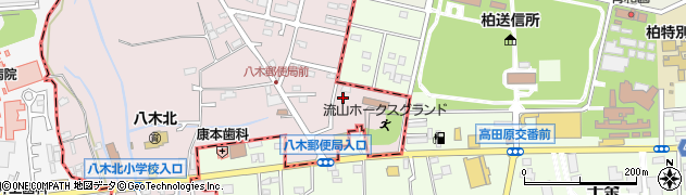 千葉県流山市駒木台210周辺の地図