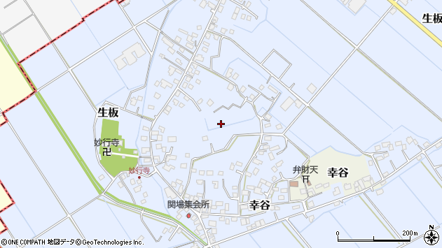〒300-1331 茨城県稲敷郡河内町生板の地図