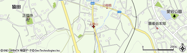 上鹿山周辺の地図