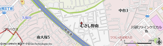 埼玉県川越市むさし野南20周辺の地図