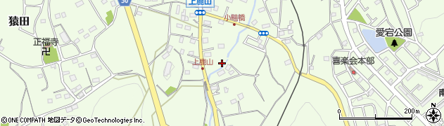 埼玉県日高市上鹿山258周辺の地図