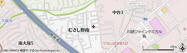 埼玉県川越市むさし野南8-37周辺の地図