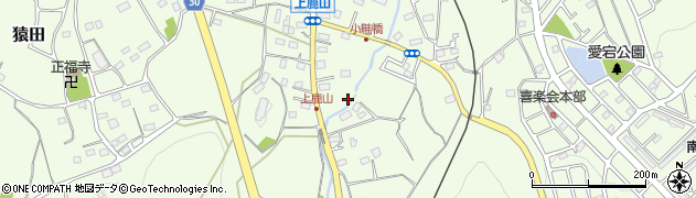 埼玉県日高市上鹿山256周辺の地図