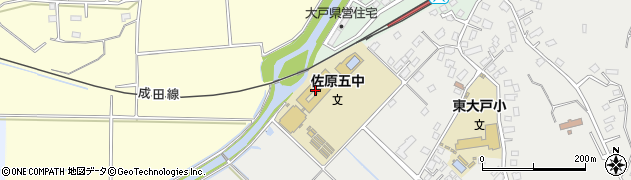 香取市立佐原第五中学校周辺の地図