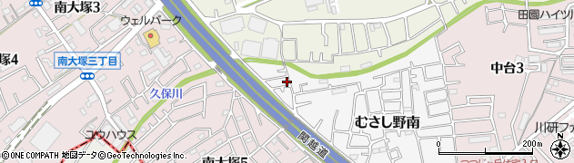 埼玉県川越市むさし野南2-6周辺の地図