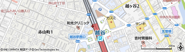 埼玉県越谷市赤山本町20周辺の地図
