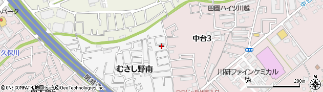 埼玉県川越市むさし野南8-6周辺の地図