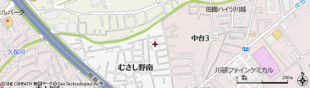 埼玉県川越市むさし野南8-3周辺の地図