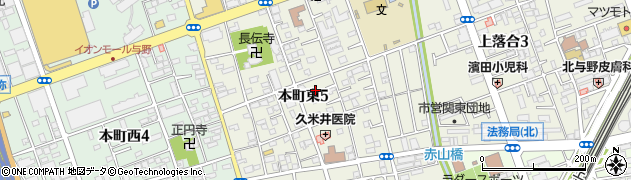 埼玉県さいたま市中央区本町東5丁目周辺の地図