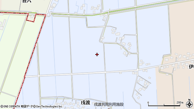 〒300-1414 茨城県稲敷市戌渡の地図