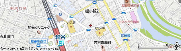 株式会社埼玉りそな銀行　越谷プレミアオフィス周辺の地図