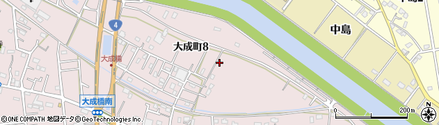 埼玉県越谷市大成町8丁目周辺の地図