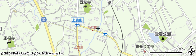 埼玉県日高市上鹿山270周辺の地図