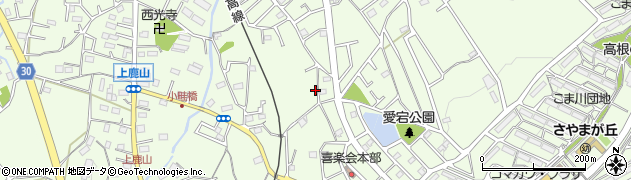 埼玉県日高市上鹿山348周辺の地図